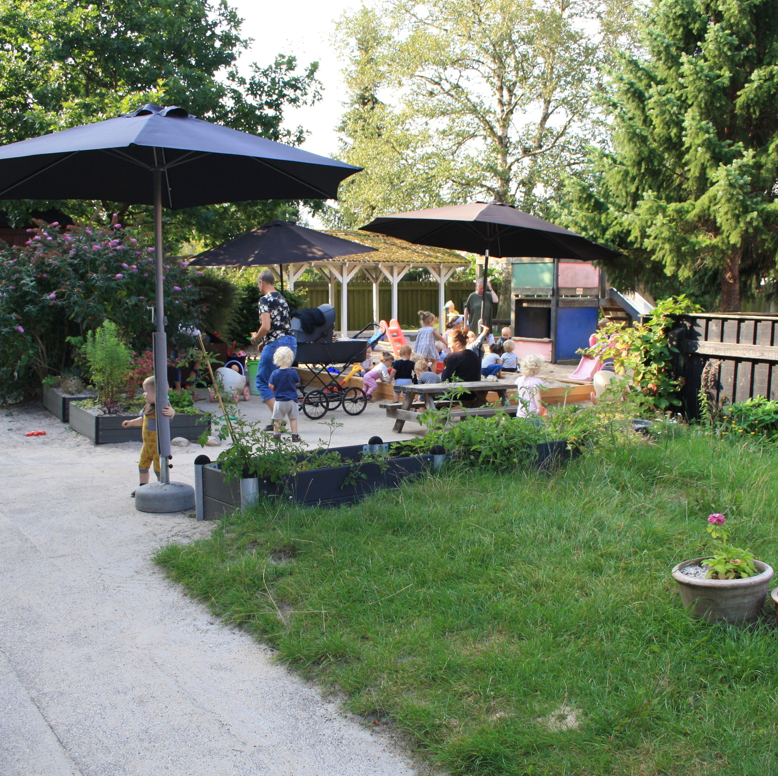 Legepladsen i vuggestuen i Vorup Børnehus