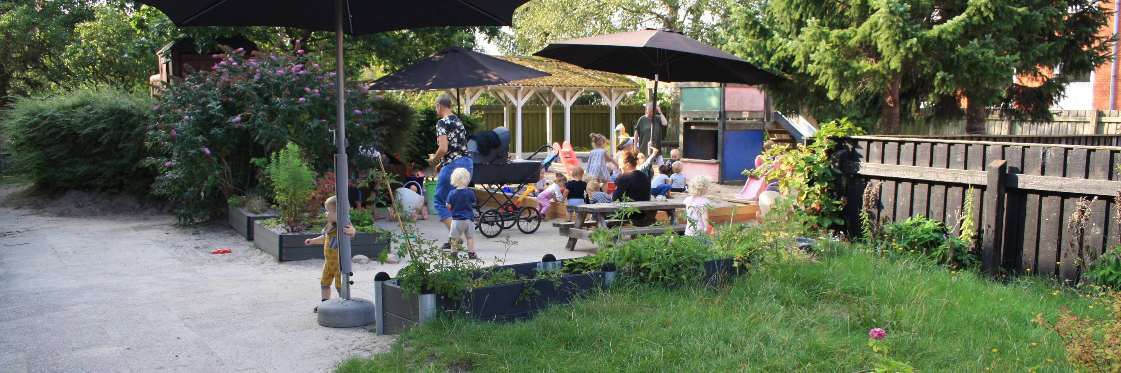 Legepladsen i vuggestuen i Vorup Børnehus