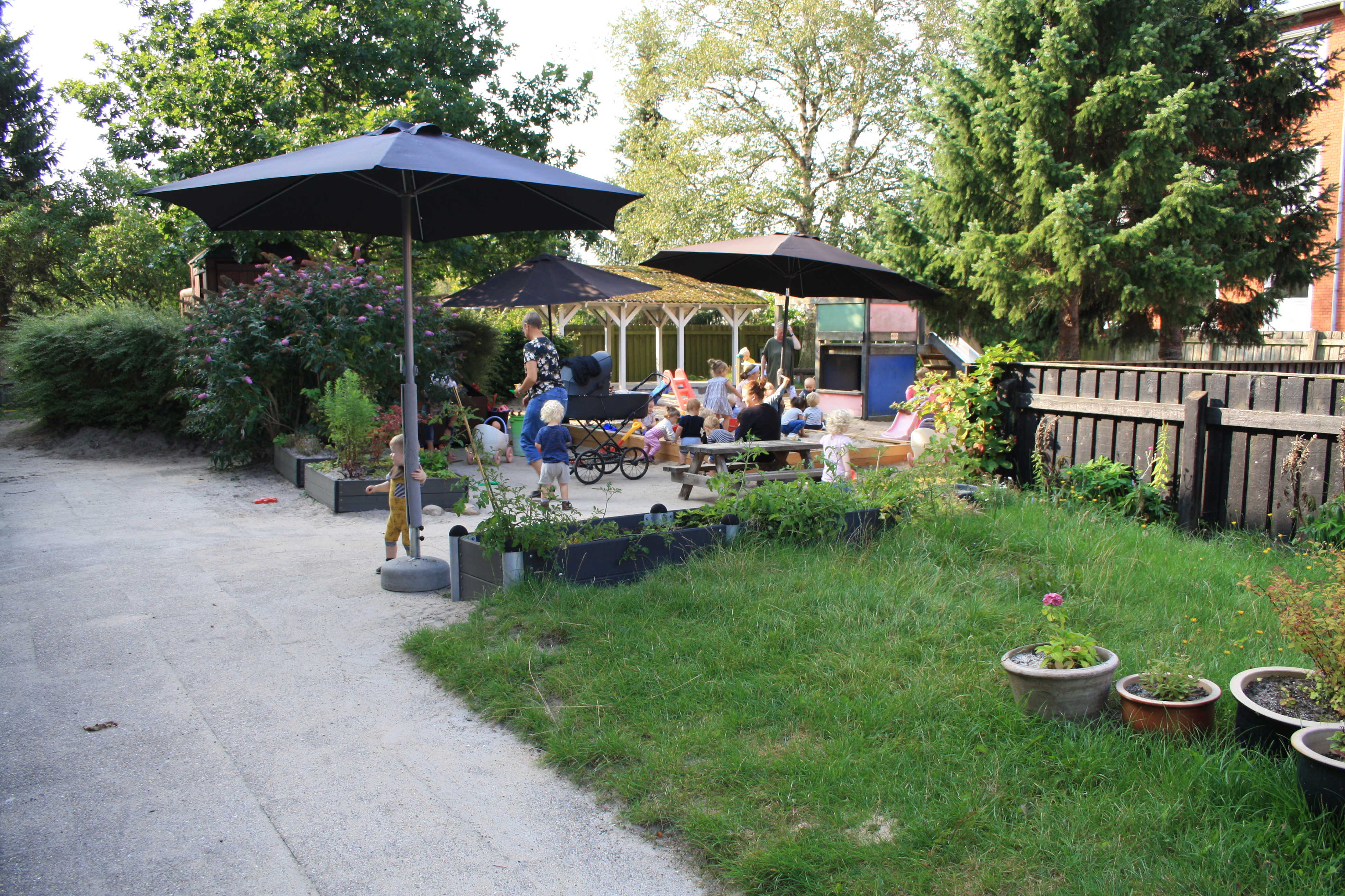 Legepladsen i vuggestuen i Vorup Børnehus